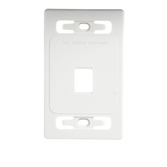 Placa de pared modular MAX, de 1 salida, color blanco, version bulk (Sin Empaque Individual)