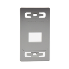 Placa de Pared Modular MAX, de 2 Salidas, Color Blanco
