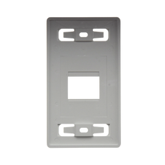 Placa de Pared Modular MAX, de 2 Salidas, Color Blanco