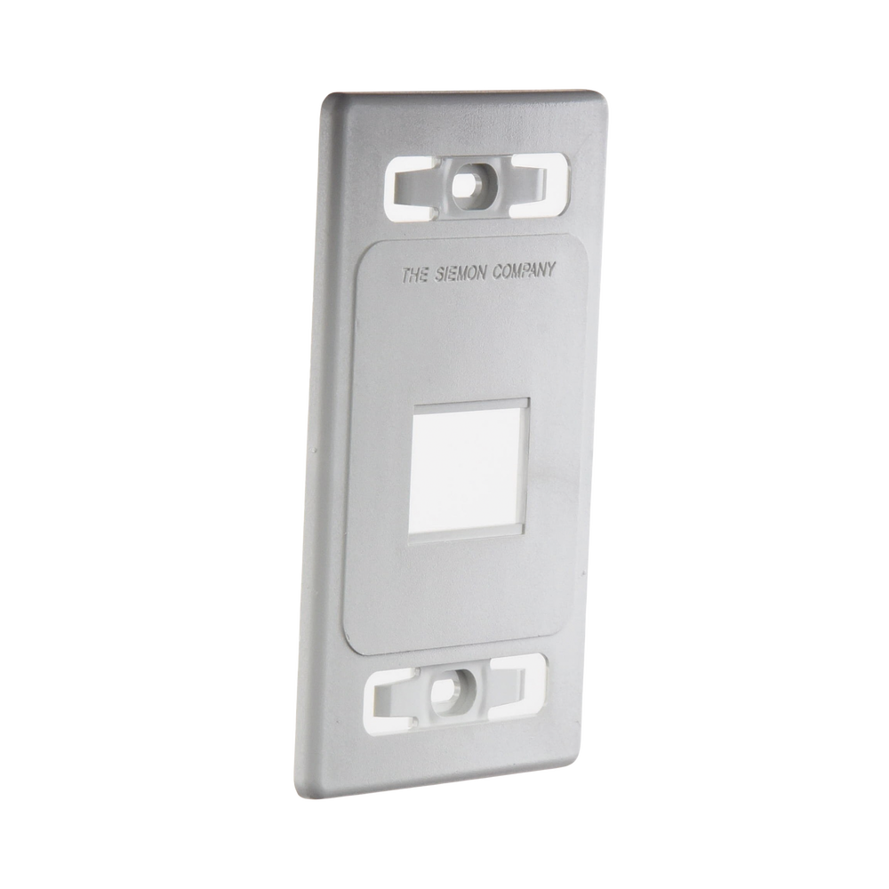 Placa de Pared Modular MAX, de 2 Salidas, Color Blanco