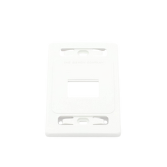 Placa de Pared Modular MAX, de 2 Salidas, Color Blanco, Versión Bulk (Sin Empaque Individual)