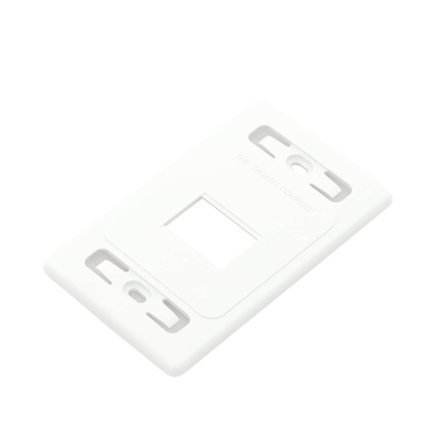 Placa de pared modular MAX, de 2 salidas, color blanco, version bulk (Sin Empaque Individual)