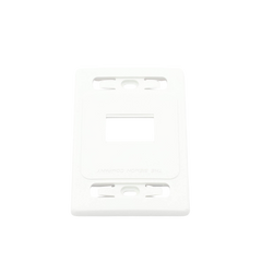 Placa de Pared Modular MAX, de 2 Salidas, Color Blanco, Versión Bulk (Sin Empaque Individual)