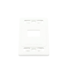 Placa de pared modular MAX, de 2 salidas, color blanco, version bulk (Sin Empaque Individual)