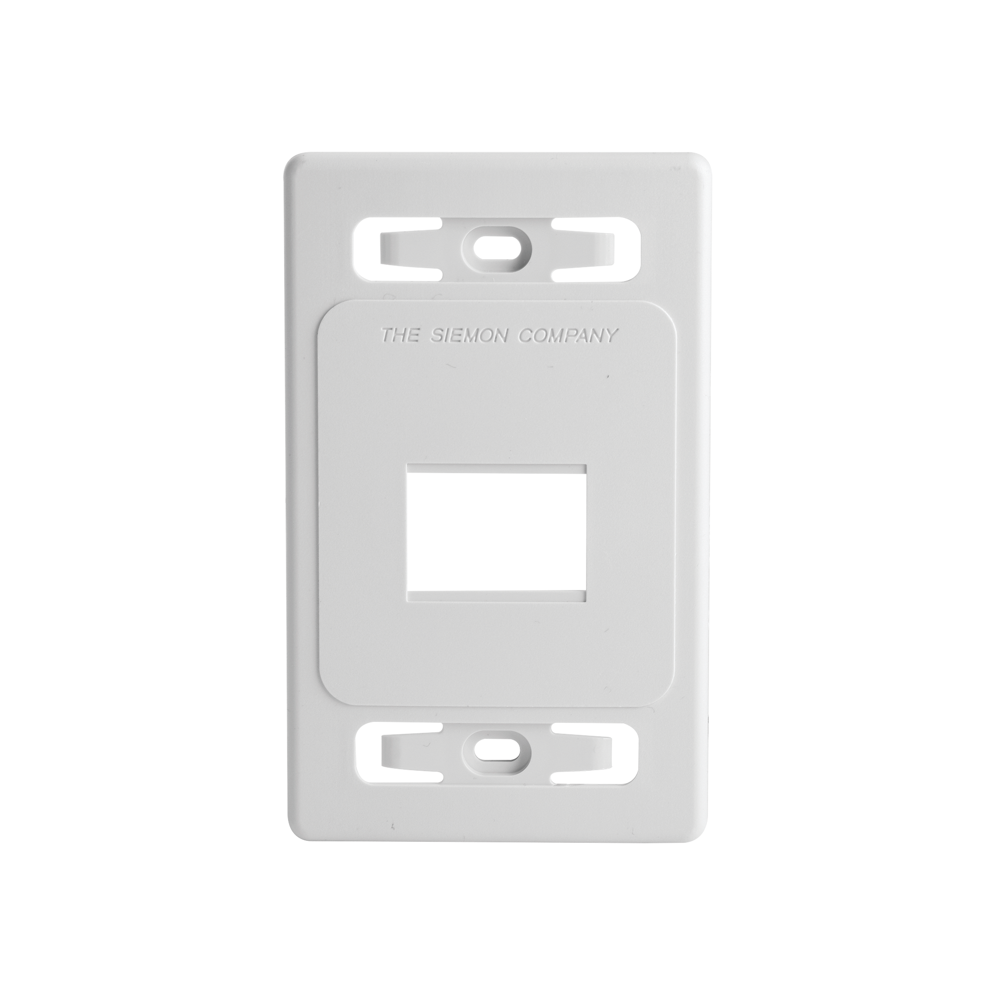Placa de Pared Modular MAX, de 2 Salidas, Color Blanco, Versión Bulk (Sin Empaque Individual)