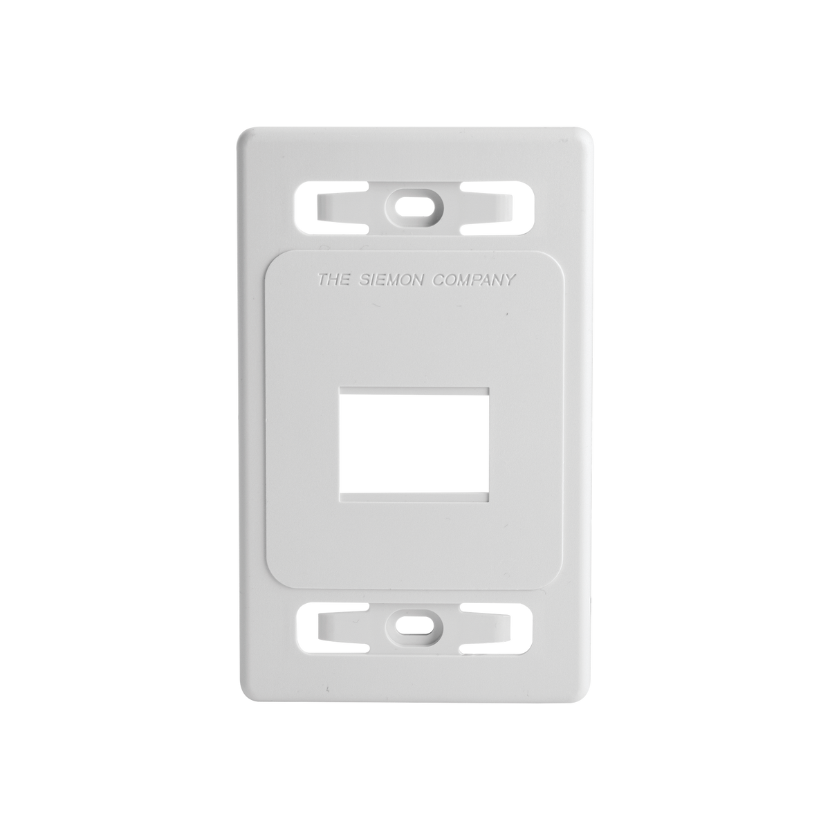 Placa de Pared Modular MAX, de 2 Salidas, Color Blanco, Versión Bulk (Sin Empaque Individual)