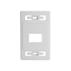 Placa de Pared Modular MAX, de 2 Salidas, Color Blanco, Versión Bulk (Sin Empaque Individual)