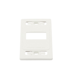 Placa de Pared Modular MAX, de 3 Salidas, Color Blanco, Versión Bulk (Sin Empaque Individual)