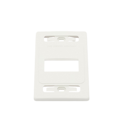 Placa de Pared Modular MAX, de 3 Salidas, Color Blanco, Versión Bulk (Sin Empaque Individual)