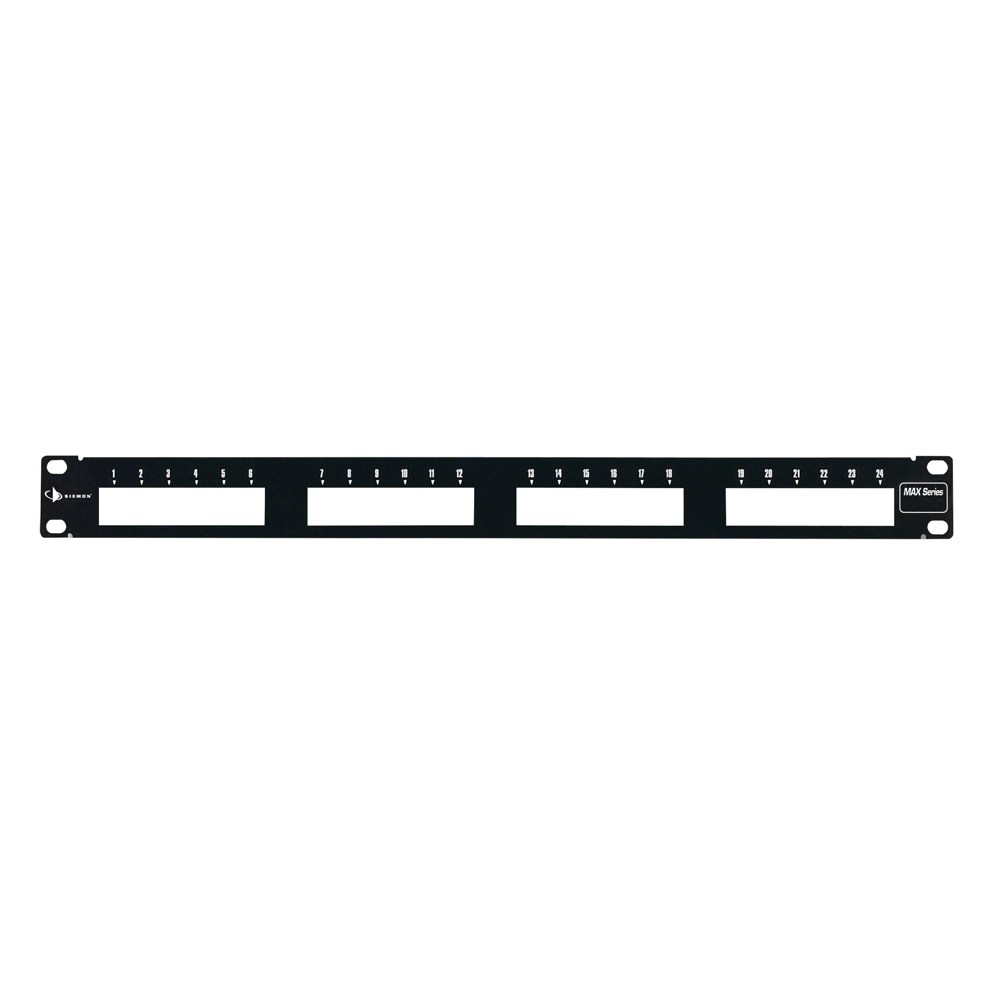 Patch Panel MAX Modular (Vacío), de 24 Puertos, Plano, 1UR