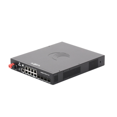 Switch cnMatrix WISP TX1012-DC-P de 8 puertos PoE y 4 SFP+, 170 W PoE Budget, Capa 2, gestión gratuita desde la nube, para corriente directa