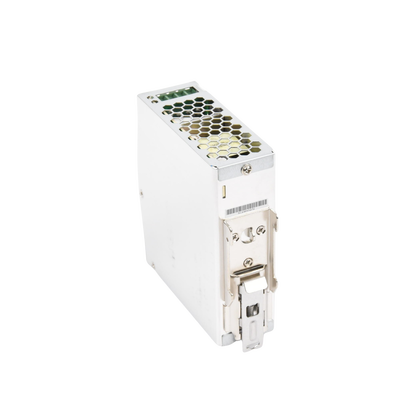Fuente de poder industrial de 120 W, salida 24 Vcc, entrada 90~264 VCA, para montaje en riel DIN,
