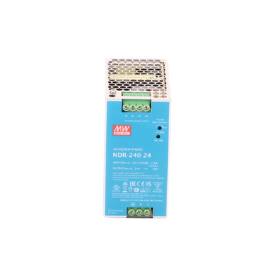 Fuente de Poder Industrial de 240W, salida 24Vcc, 10A, para montaje Riel Din