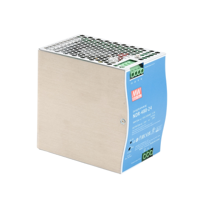 Fuente de Poder Industrial de 480W, salida 24 Vcc, para montaje en Riel Din