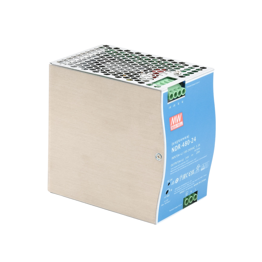 Fuente de poder industrial para riel DIN / 480W / 24Vcc / 20A / Entrada: 100-240Vca