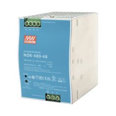 Fuente de Poder Industrial de 480W, salida 48 Vcc, para montaje en riel Din