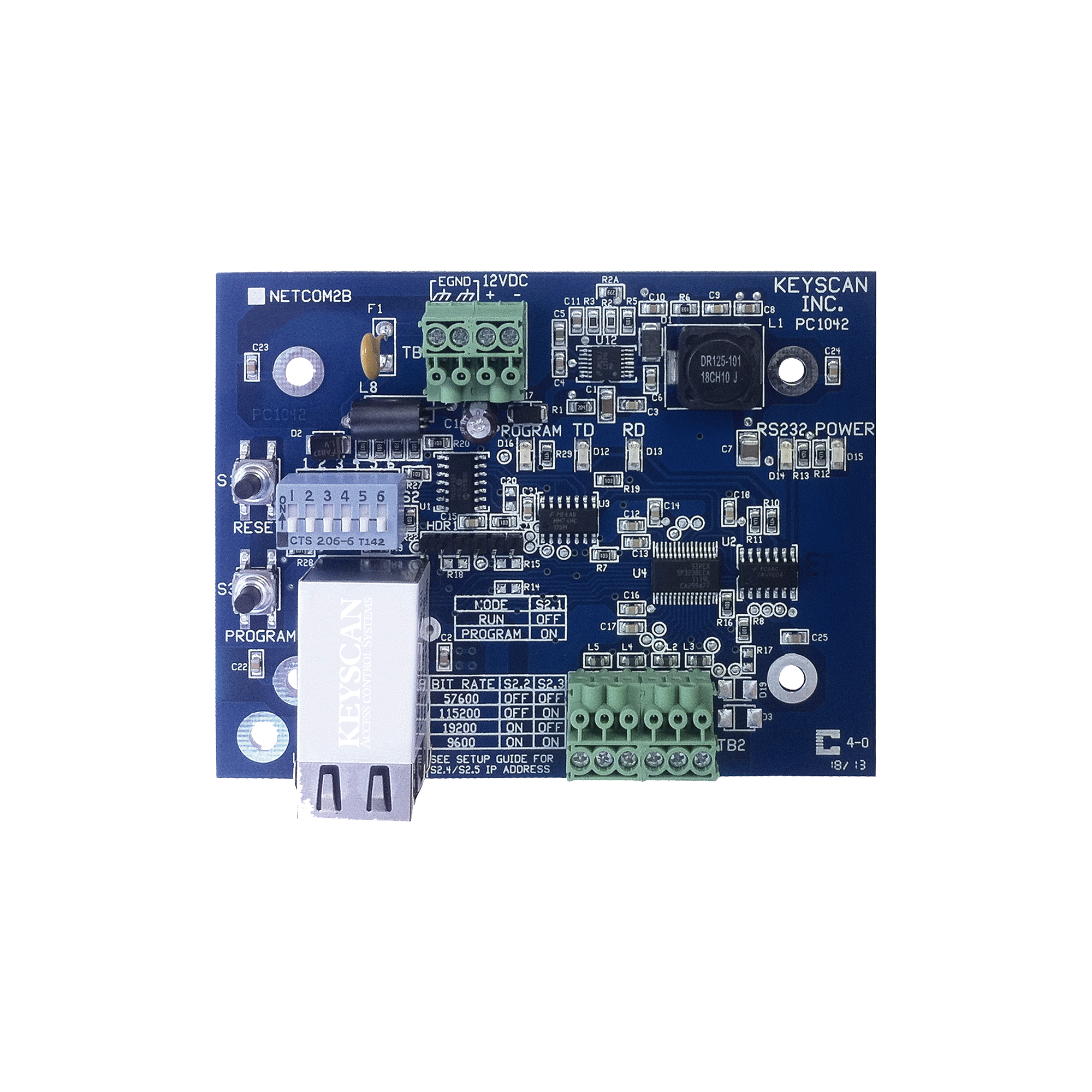 Convertidor RS232 a TCP/IP para paneles Keyscan