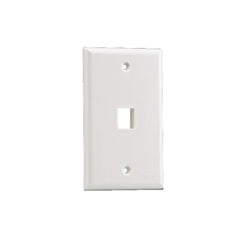 Placa de Pared Vertical, Salida Para 1 Puerto Keystone, Color Marfil