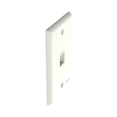 Placa de Pared Vertical, Salida Para 1 Puerto Keystone, Color Blanco Mate