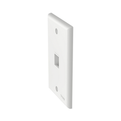 Placa de Pared Vertical, Salida Para 1 Puerto Keystone, Color Blanco