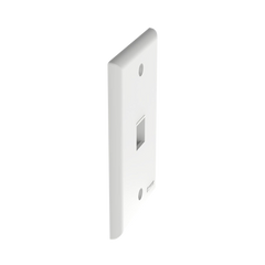 Placa de Pared Vertical, Salida Para 1 Puerto Keystone, Color Blanco
