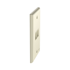 Placa de Pared Vertical, Salida Para 2 Puertos Keystone, Color Marfil