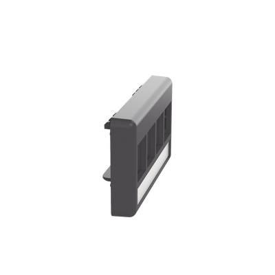 Placa de Mobiliario Modular Estándar, Salidas Para 4 Puertos Keystone, Color Negro