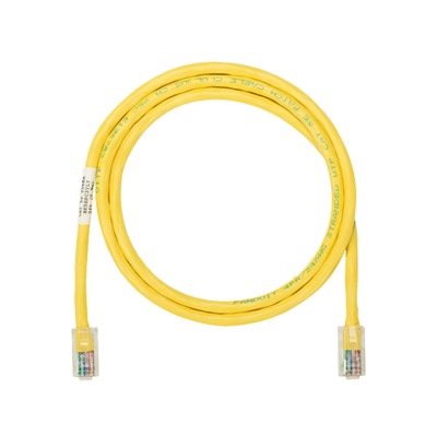 Cable de Parcheo UTP Categoría 5e, con Plug Modular en Cada Extremo - 2 Metros (6.56 Pies) - Amarillo
