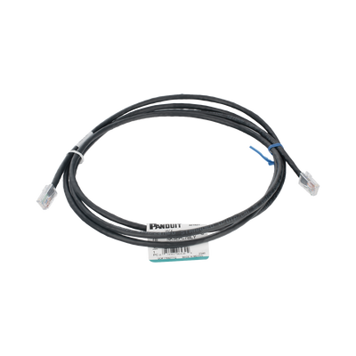 Cable de parcheo UTP Categoría 5e, con plug modular en cada extremo - 2 m. - Negro