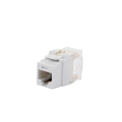 Conector Jack Estilo 110 (de Impacto), Tipo Keystone, Categoría 6, de 8 Posiciones y 8 Cables, Color Blanco