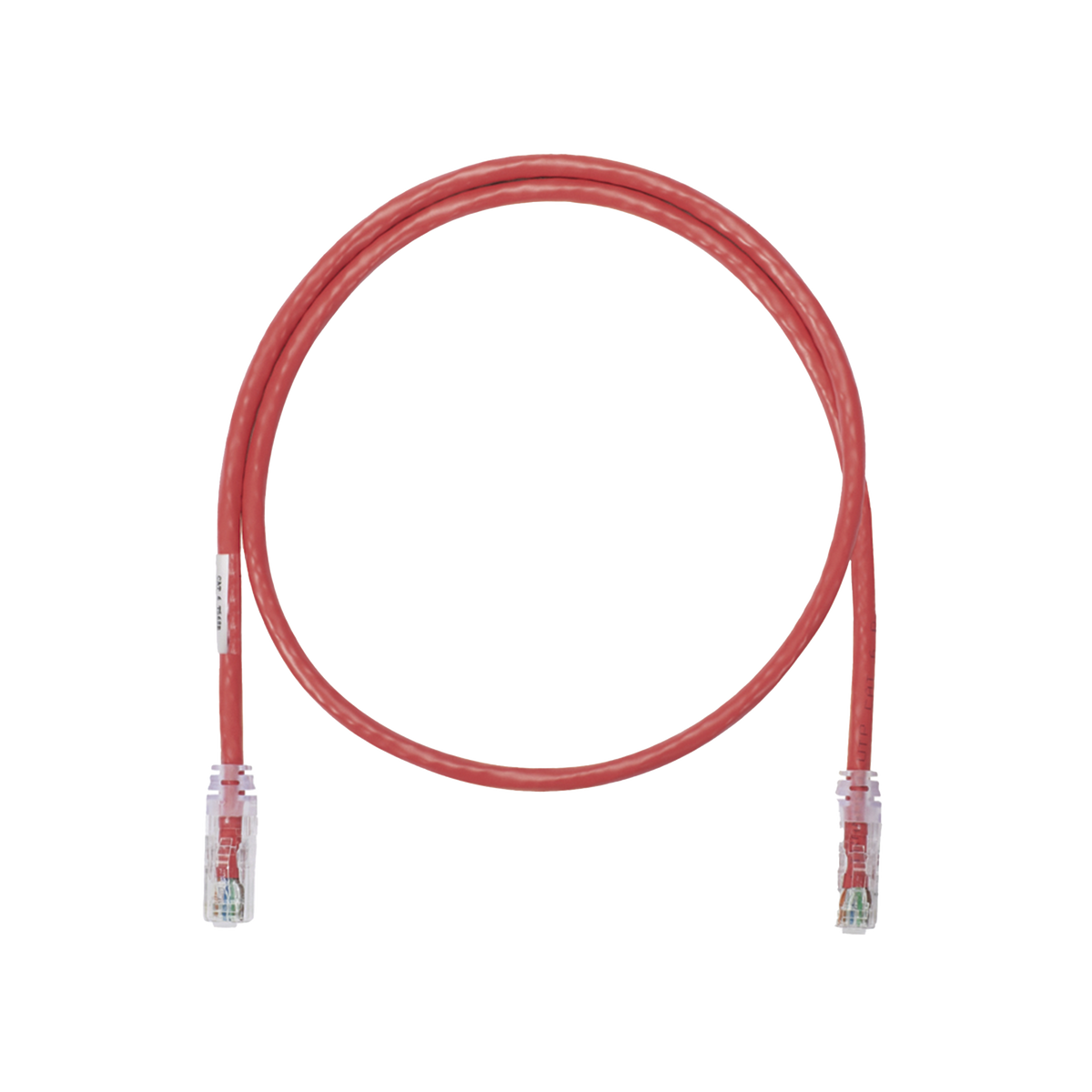 Cable de Parcheo UTP Categoría 6, con Plug Modular en Cada Extremo - 0.3 Metros (1 Pie) - Rojo