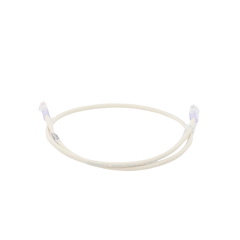 Cable de parcheo UTP Categoría 6, con plug modular en cada extremo - 1 m. - Blanco mate