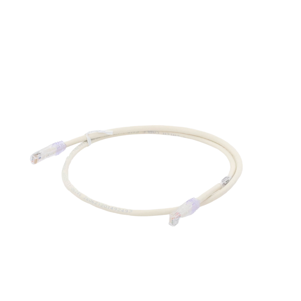 Cable de Parcheo UTP Categoría 6, con Plug Modular en Cada Extremo - 1 Metro (3.28 Pies) - Blanco Mate