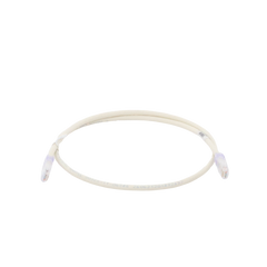 Cable de Parcheo UTP Categoría 6, con Plug Modular en Cada Extremo - 1 Metro (3.28 Pies) - Blanco Mate