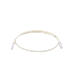 Cable de parcheo UTP Categoría 6, con plug modular en cada extremo - 1 m. - Blanco mate