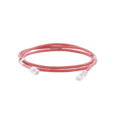 Cable de Parcheo UTP Categoría 6, con Plug Modular en Cada Extremo - 1.5 Metros (4.92 Pies) - Rojo