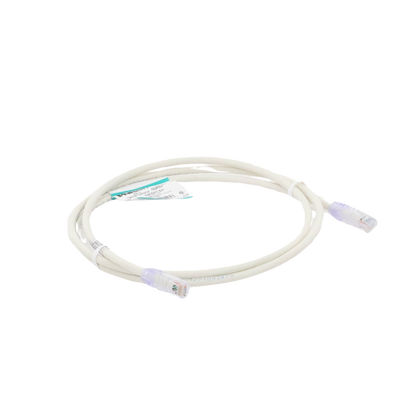 Cable de parcheo UTP Categoría 6, con plug modular en cada extremo - 1.5 m. - Blanco Mate