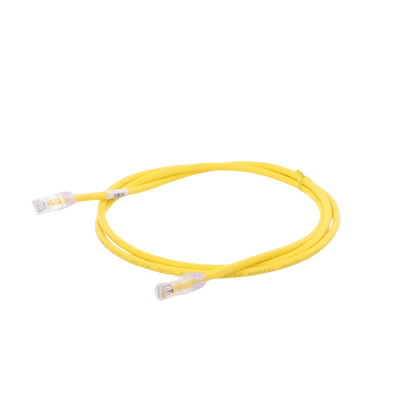 Cable de parcheo UTP Categoría 6, con plug modular en cada extremo - 1.5 m. - Amarillo