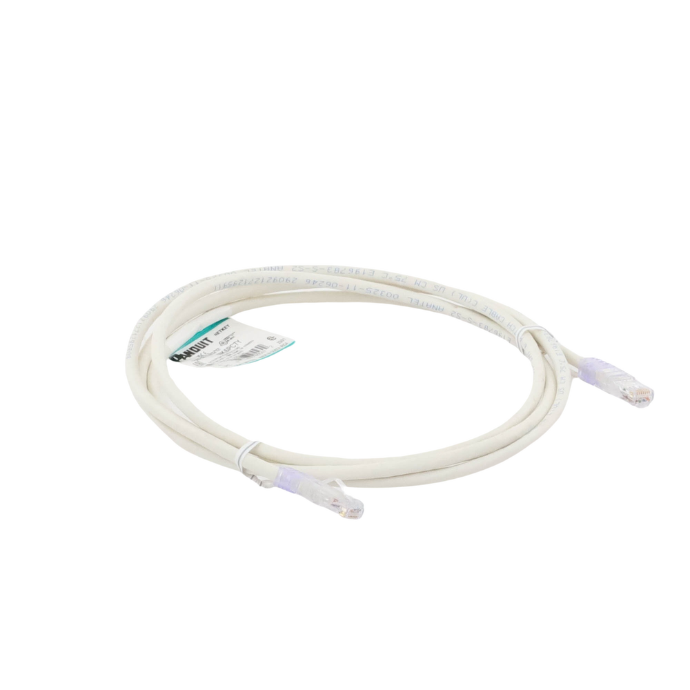 Cable de Parcheo UTP Categoría 6, con Plug Modular en Cada Extremo - 2 Metros (6.56 Pies) - Blanco Mate