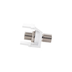 Módulo Acoplador Coaxial Tipo F, Keystone, de 75 Ohms, 3.0 GHz, Color Blanco