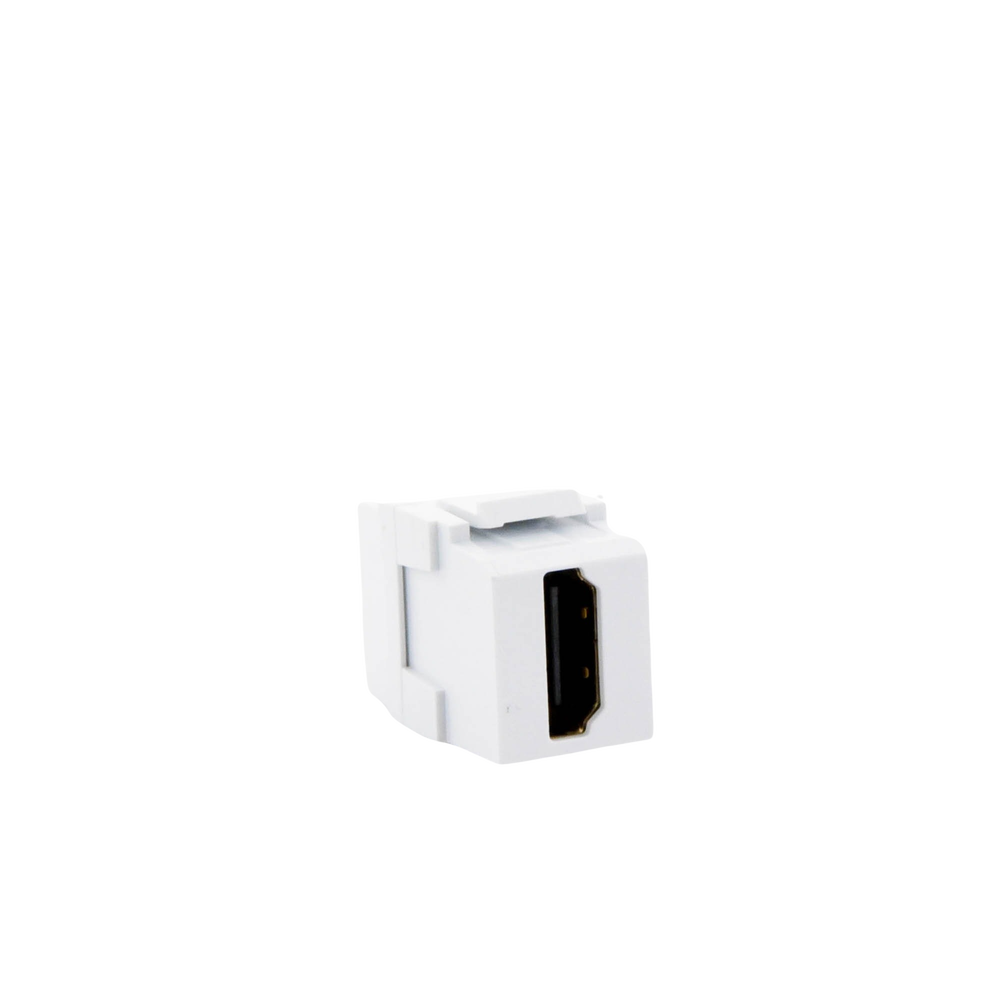 Módulo Acoplador HDMI 2.0, Hembra a Hembra Tipo-A, Categoría 2, Keystone, Color Blanco