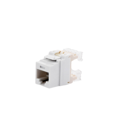 Conector Jack Estilo 110 (de Impacto), Tipo Keystone, Categoría 5e, de 8 Posiciones y 8 Cables, Color Blanco