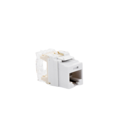 Conector Jack Estilo 110 (de Impacto), Tipo Keystone, Categoría 5e, de 8 Posiciones y 8 Cables, Color Blanco