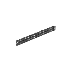 Panel de Parcheo Modular de Alta Densidad, Keystone (Sin Conectores), Identificación con Etiqueta Adhesiva, de 48 Puertos en 1 UR