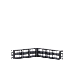 Panel de Parcheo Modular Keystone (Sin Conectores), Angulado, de 48 Puertos, 2UR