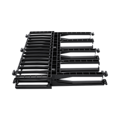 Organizador de Cables Horizontal NetManager de Alta Densidad, Doble (Frontal y Posterior), Para Rack de 19in, 1UR, Color Negro