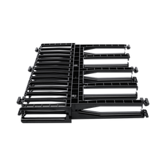Organizador de Cables Horizontal NetManager de Alta Densidad, Doble (Frontal y Posterior), Para Rack de 19in, 1UR