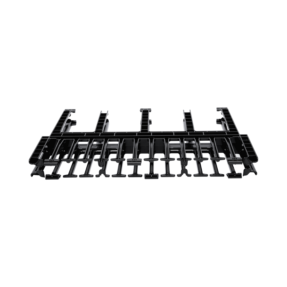 Organizador de Cables Horizontal NetManager de Alta Densidad, Doble (Frontal y Posterior), Para Rack de 19in, 1UR, Color Negro