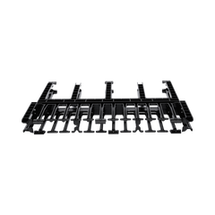 Organizador de Cables Horizontal NetManager de Alta Densidad, Doble (Frontal y Posterior), Para Rack de 19in, 1UR, Color Negro