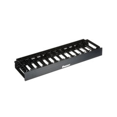 Organizador de Cables Horizontal NetManager de Alta Densidad, Sencillo (Solo Frontal), Para Rack de 19in, 1UR
